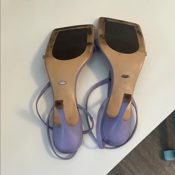 Tony Bianco Lavender Square Toe Strappy Heels | Size 8 | Minimal Sandals - Picture 9 of 17
